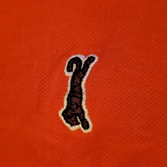 Le Tigre Polo Shirt Short Sleeve Orange Size XS - Picture 3 of 9